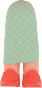 3D People Woman Body Skirt