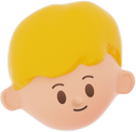 3D Simple Young Boy Head