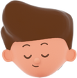 3D Simple Young Boy Head